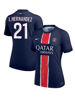 Ženski Nogometna dresi replika Paris Saint-Germain Lucas Hernandez #21 Domači 2024-25 Kratek rokav